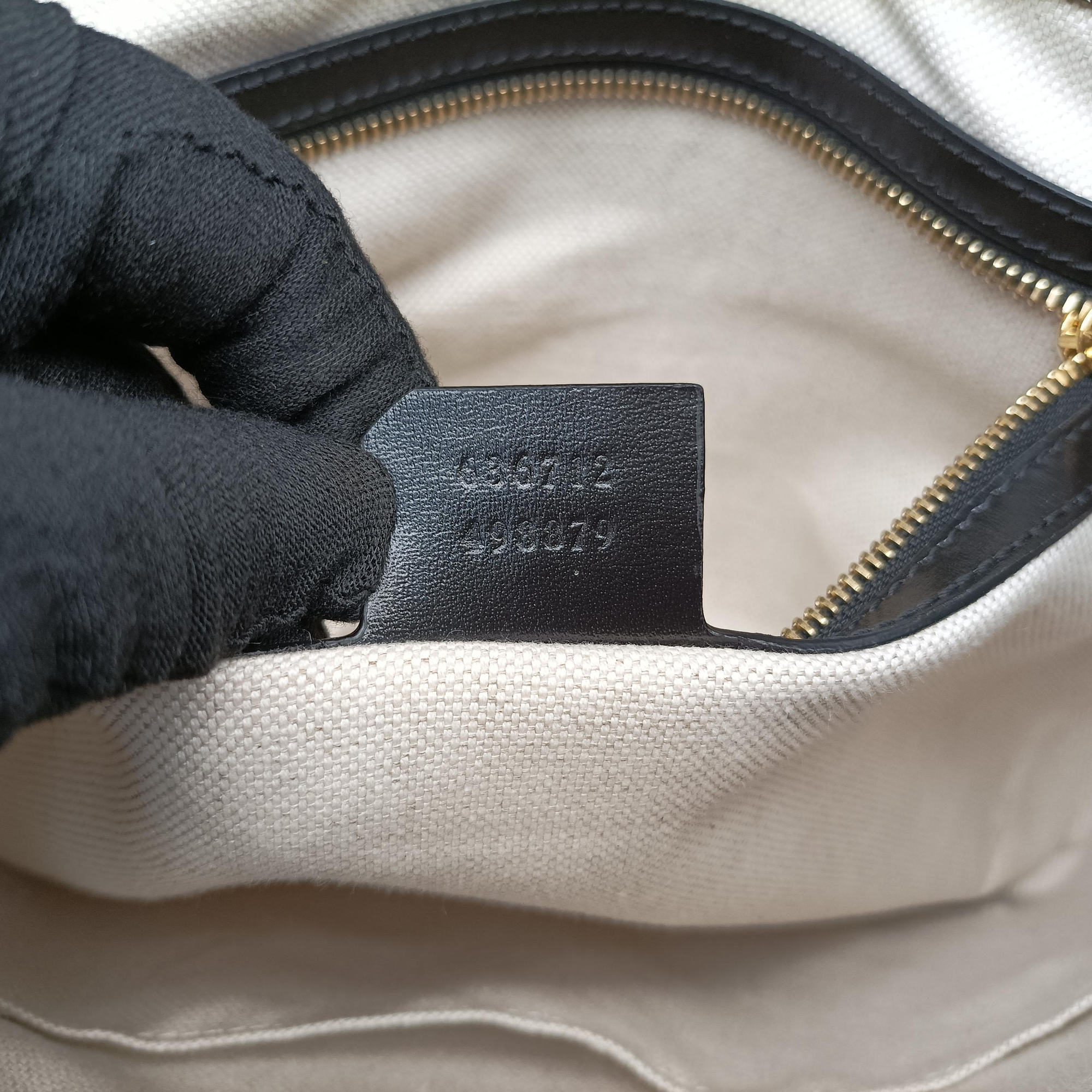 Pre-owned Gucci Gucci x Balenciaga The Hacker Project Jackie 1961 Black Leather 636712 shoulderbag | stylenewstar