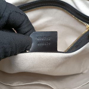 Pre-owned Gucci Gucci x Balenciaga The Hacker Project Jackie 1961 Black Leather 636712 shoulderbag | stylenewstar
