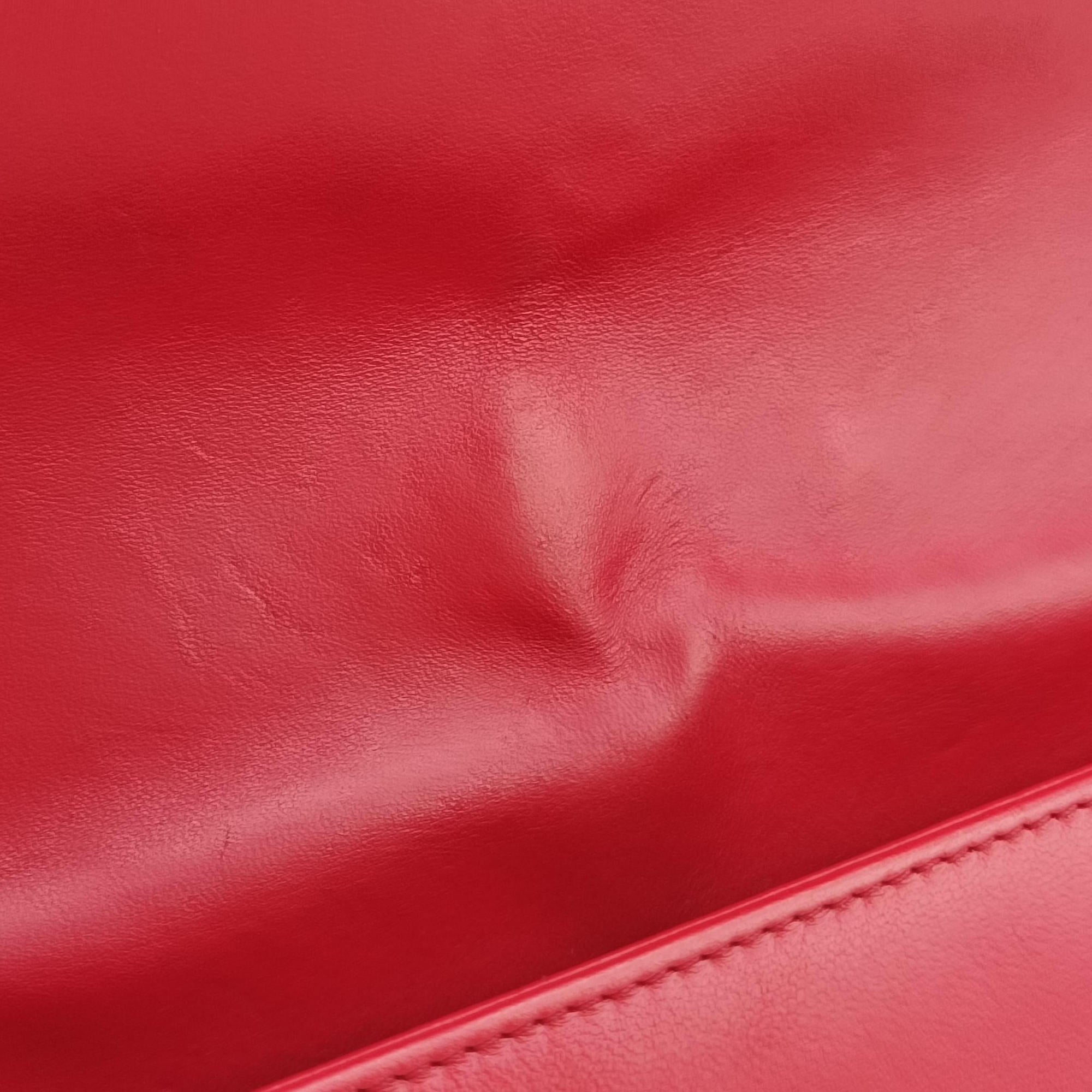 Secondhand Chanel BOY CHANEL Red Leather A67086 shoulderbag | stylenewstar