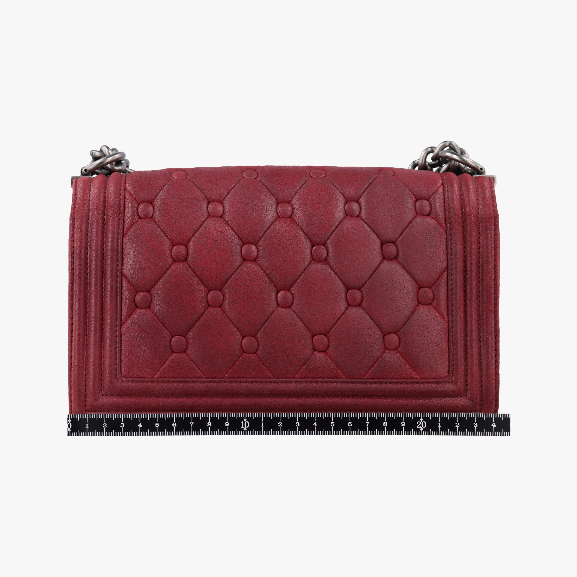 Pre-owned Chanel BOY CHANEL Red Leather A67755 shoulderbag | stylenewstar