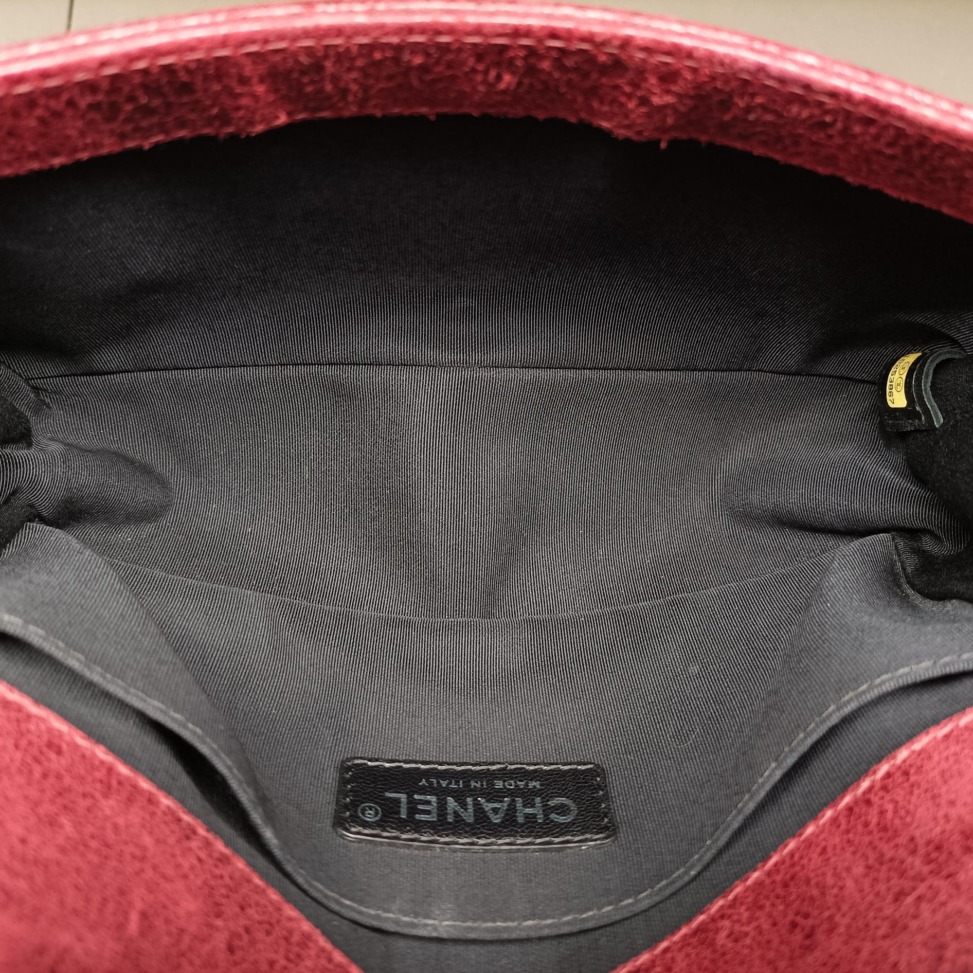 Pre-owned Chanel BOY CHANEL Red Leather A67755 shoulderbag | stylenewstar
