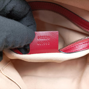 Secondhand Gucci GG Marmont Bamboo Top Handle Black×Red Leather 602270 shoulderbag | stylenewstar