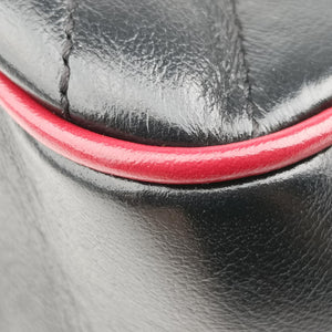 Secondhand Gucci GG Marmont Bamboo Top Handle Black×Red Leather 602270 shoulderbag | stylenewstar
