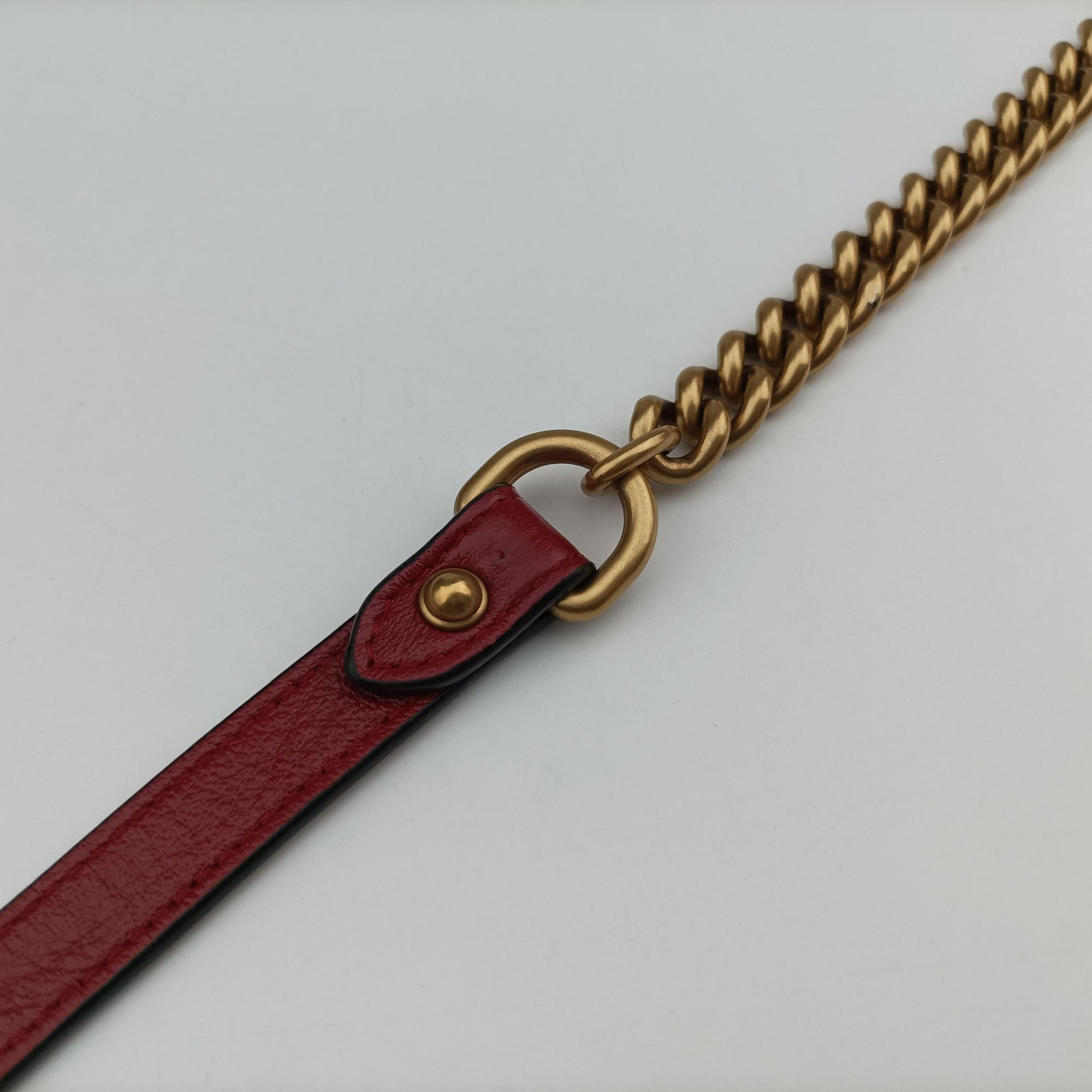 Secondhand Gucci GG Marmont Bamboo Top Handle Black×Red Leather 602270 shoulderbag | stylenewstar