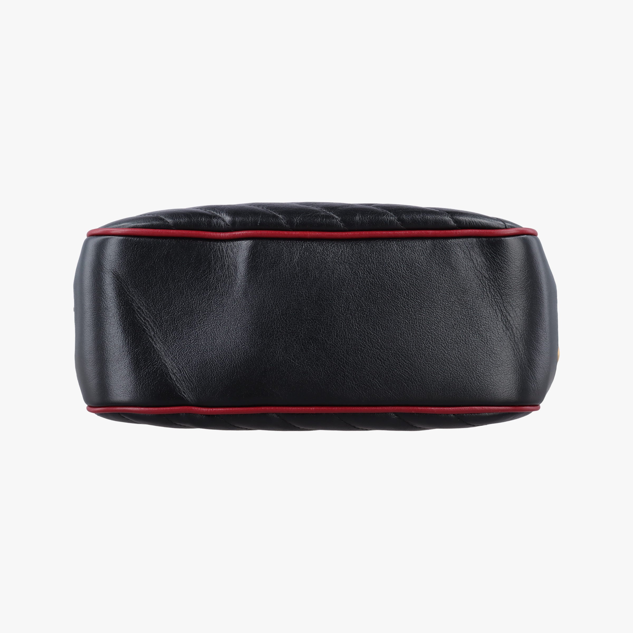 Secondhand Gucci GG Marmont Bamboo Top Handle Black×Red Leather 602270 shoulderbag | stylenewstar
