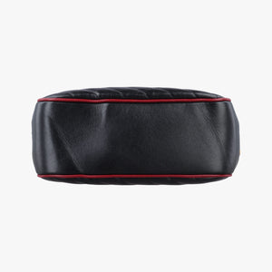 Secondhand Gucci GG Marmont Bamboo Top Handle Black×Red Leather 602270 shoulderbag | stylenewstar