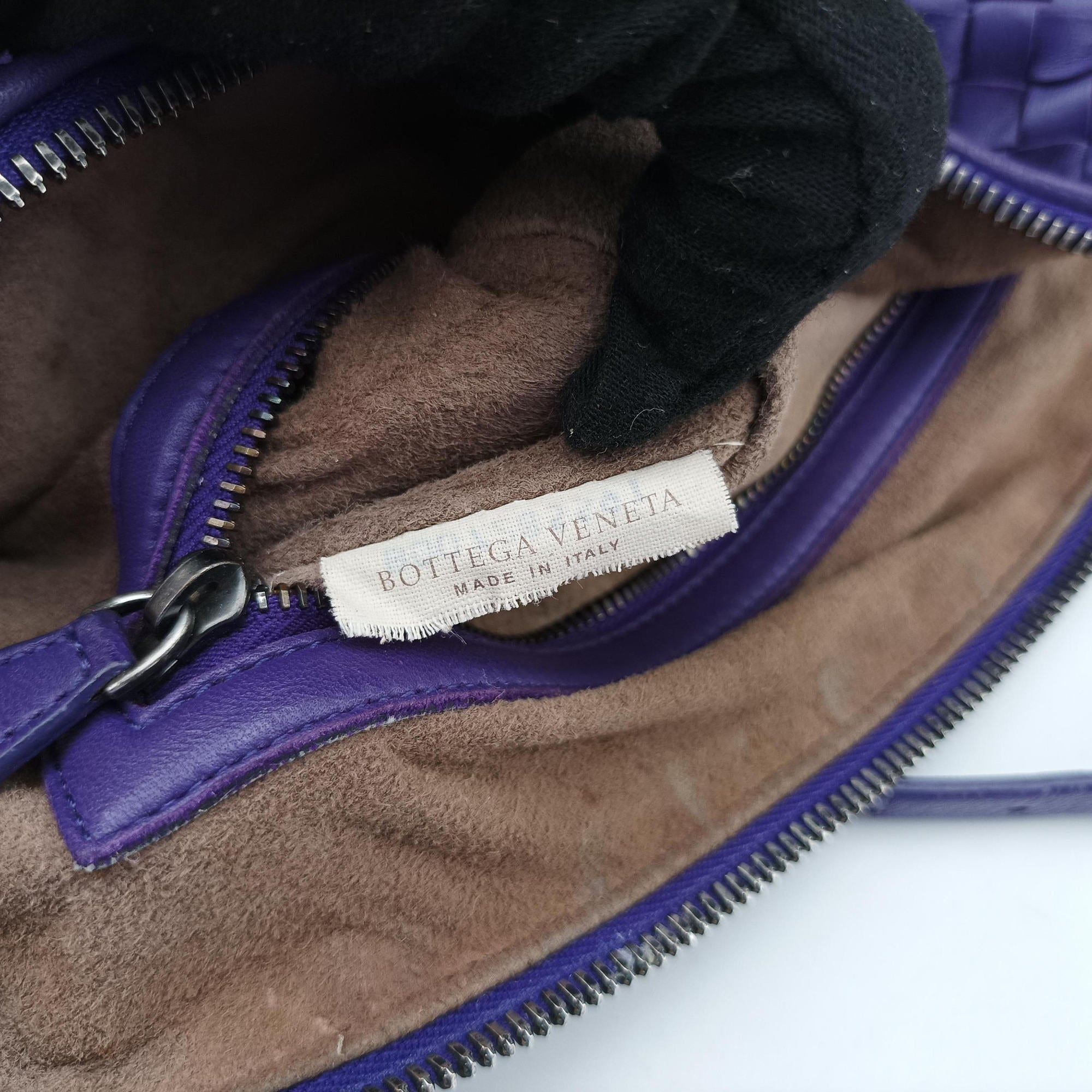 Vintage Bottega Veneta NODINI Intrecciato Purple lambskin  shoulderbag | stylenewstar