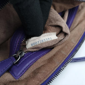 Vintage Bottega Veneta NODINI Intrecciato Purple lambskin  shoulderbag | stylenewstar