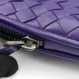 Vintage Bottega Veneta NODINI Intrecciato Purple lambskin  shoulderbag | stylenewstar