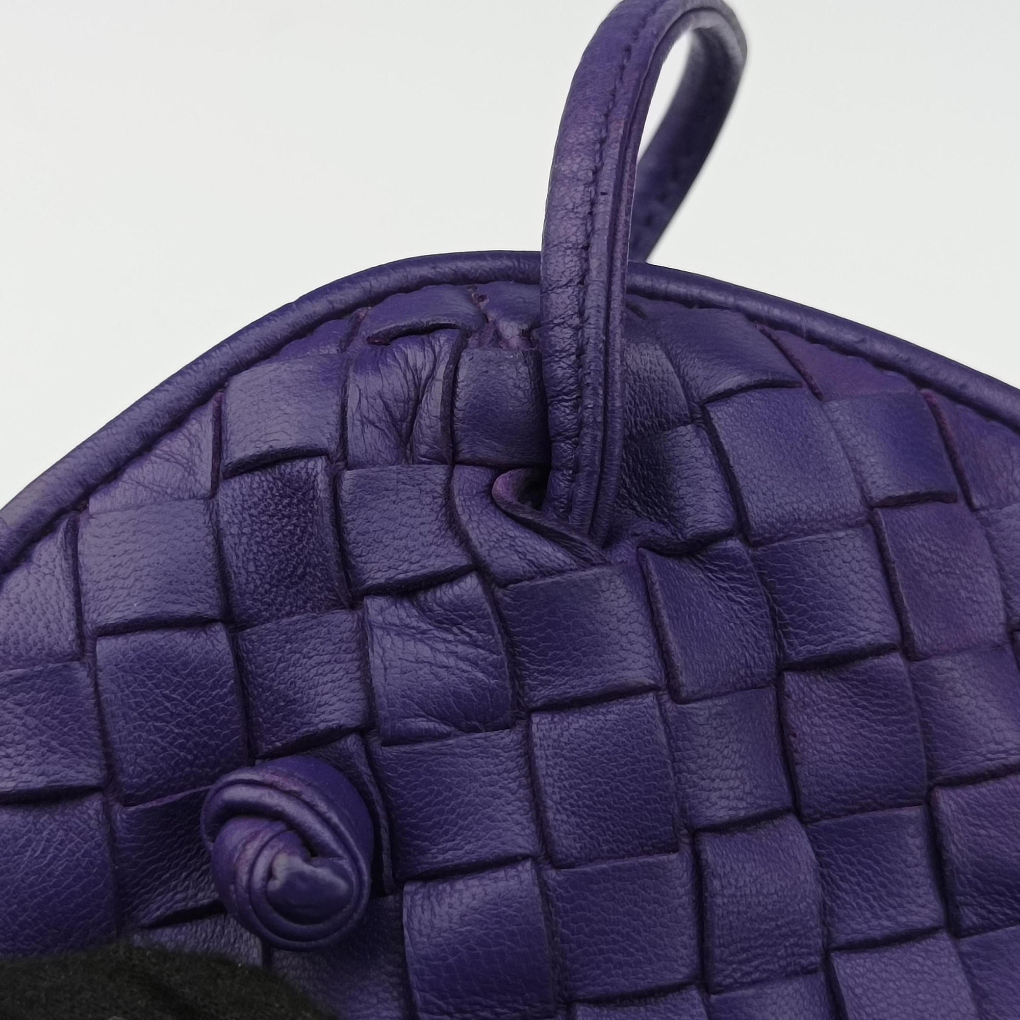Vintage Bottega Veneta NODINI Intrecciato Purple lambskin  shoulderbag | stylenewstar
