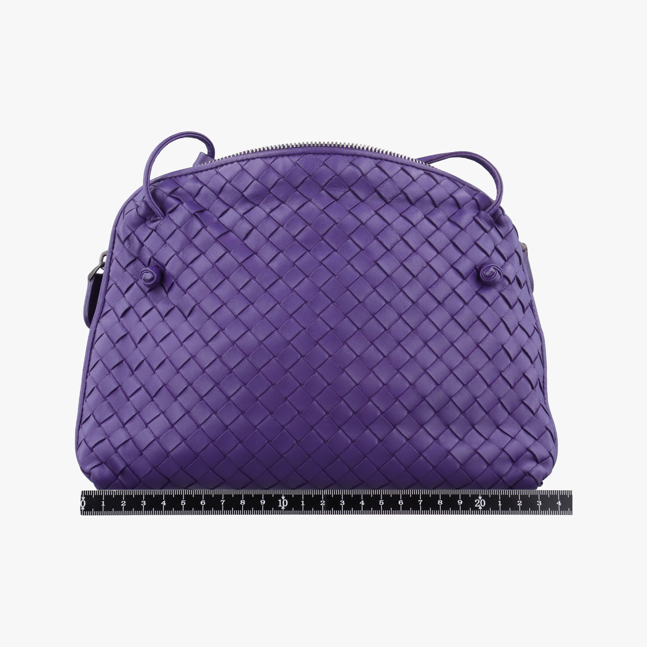 Vintage Bottega Veneta NODINI Intrecciato Purple lambskin  shoulderbag | stylenewstar