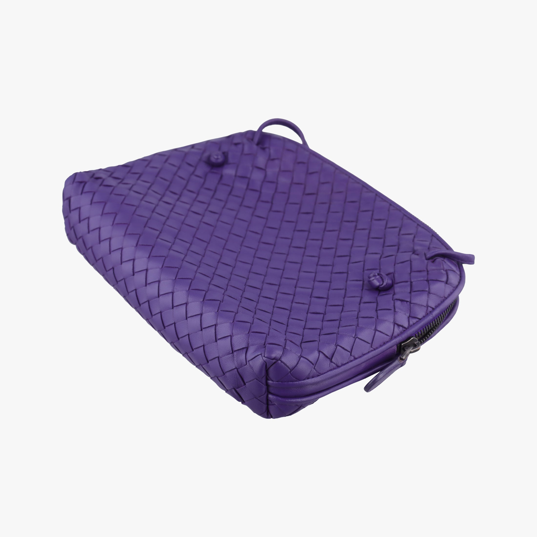 Vintage Bottega Veneta NODINI Intrecciato Purple lambskin  shoulderbag | stylenewstar