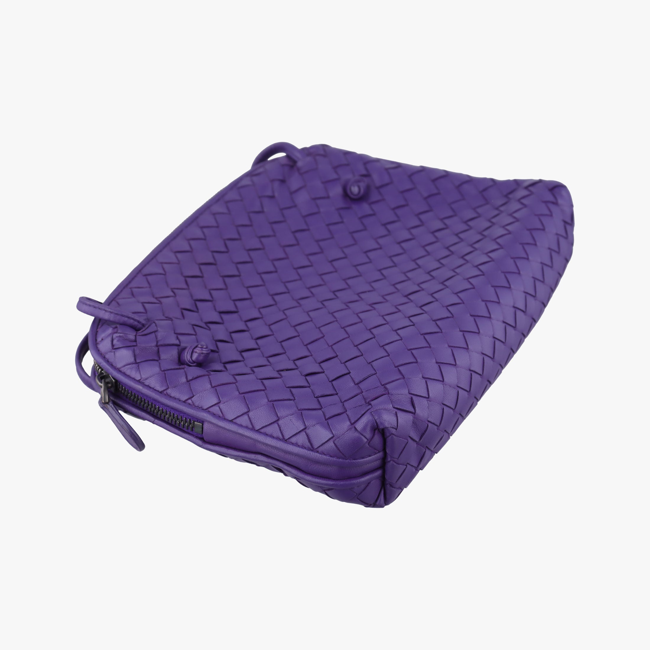 Vintage Bottega Veneta NODINI Intrecciato Purple lambskin  shoulderbag | stylenewstar