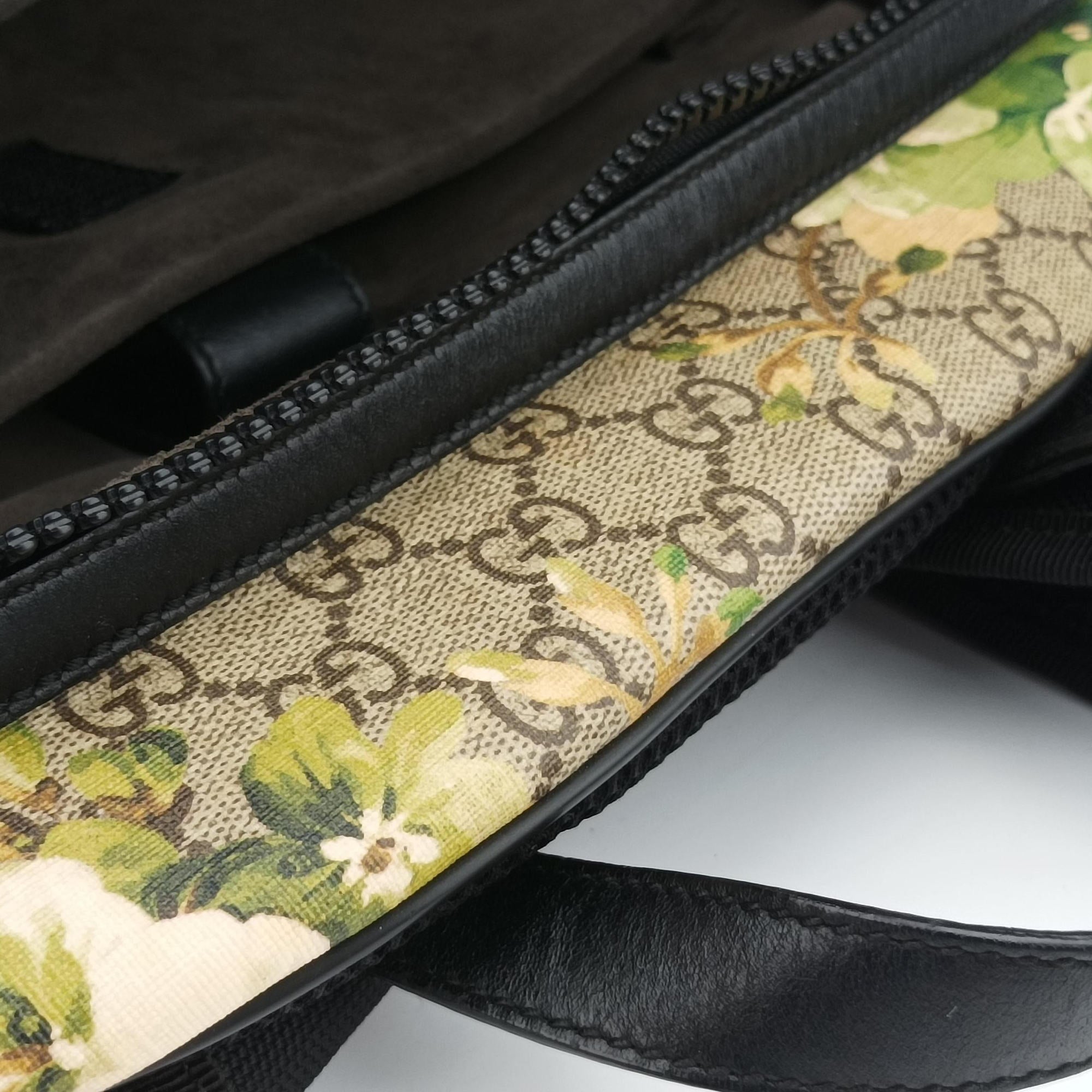 Pre-owned Gucci GG Blooms Beige×Multi PVC coated canvas×Leather 406370 backpack/rucksack | stylenewstar
