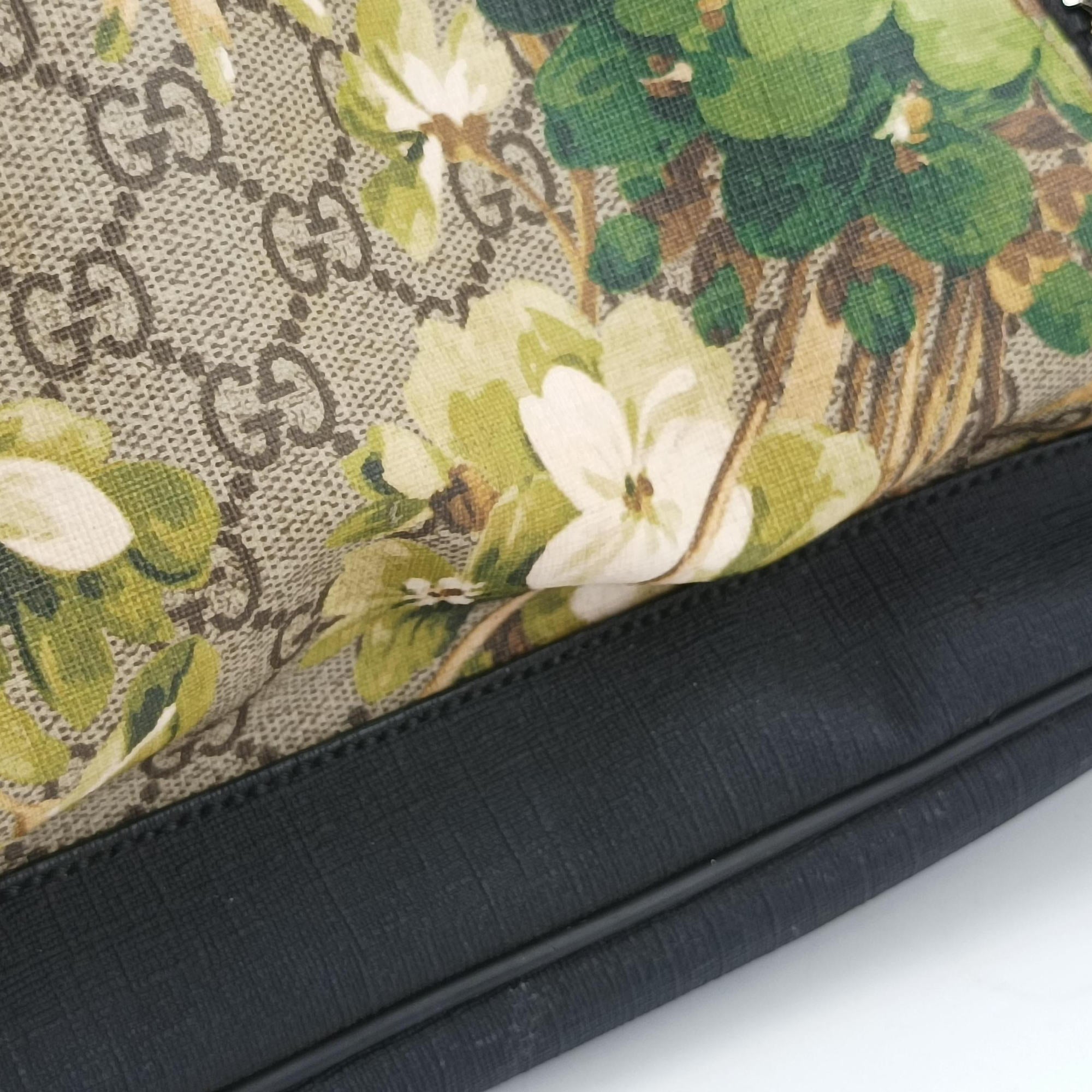Pre-owned Gucci GG Blooms Beige×Multi PVC coated canvas×Leather 406370 backpack/rucksack | stylenewstar