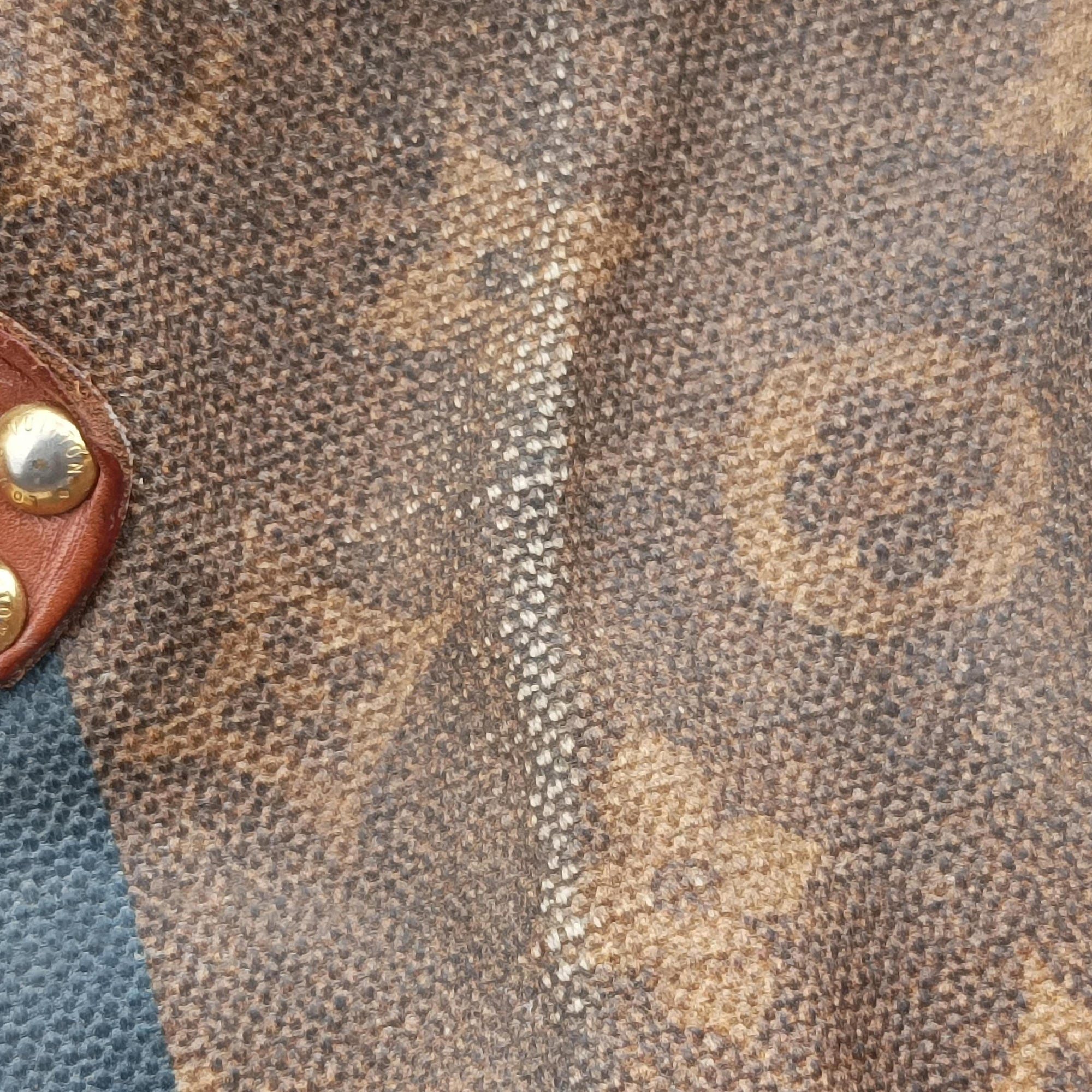 Pre-owned Louis Vuitton Sac Rayures GM brown×multicolor Monogram Tissue M56385 handbag | stylenewstar
