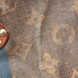 Pre-owned Louis Vuitton Sac Rayures GM brown×multicolor Monogram Tissue M56385 handbag | stylenewstar