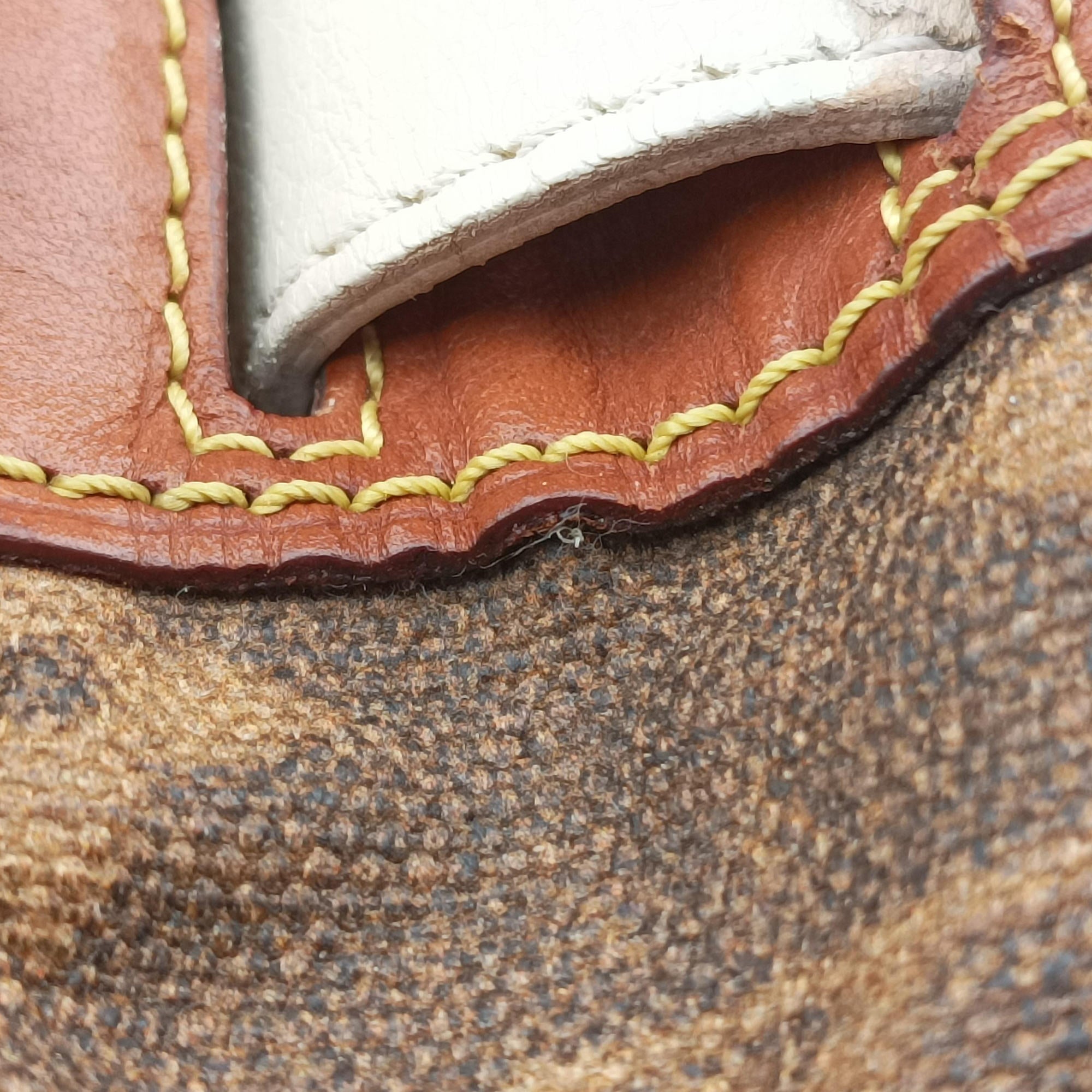 Pre-owned Louis Vuitton Sac Rayures GM brown×multicolor Monogram Tissue M56385 handbag | stylenewstar