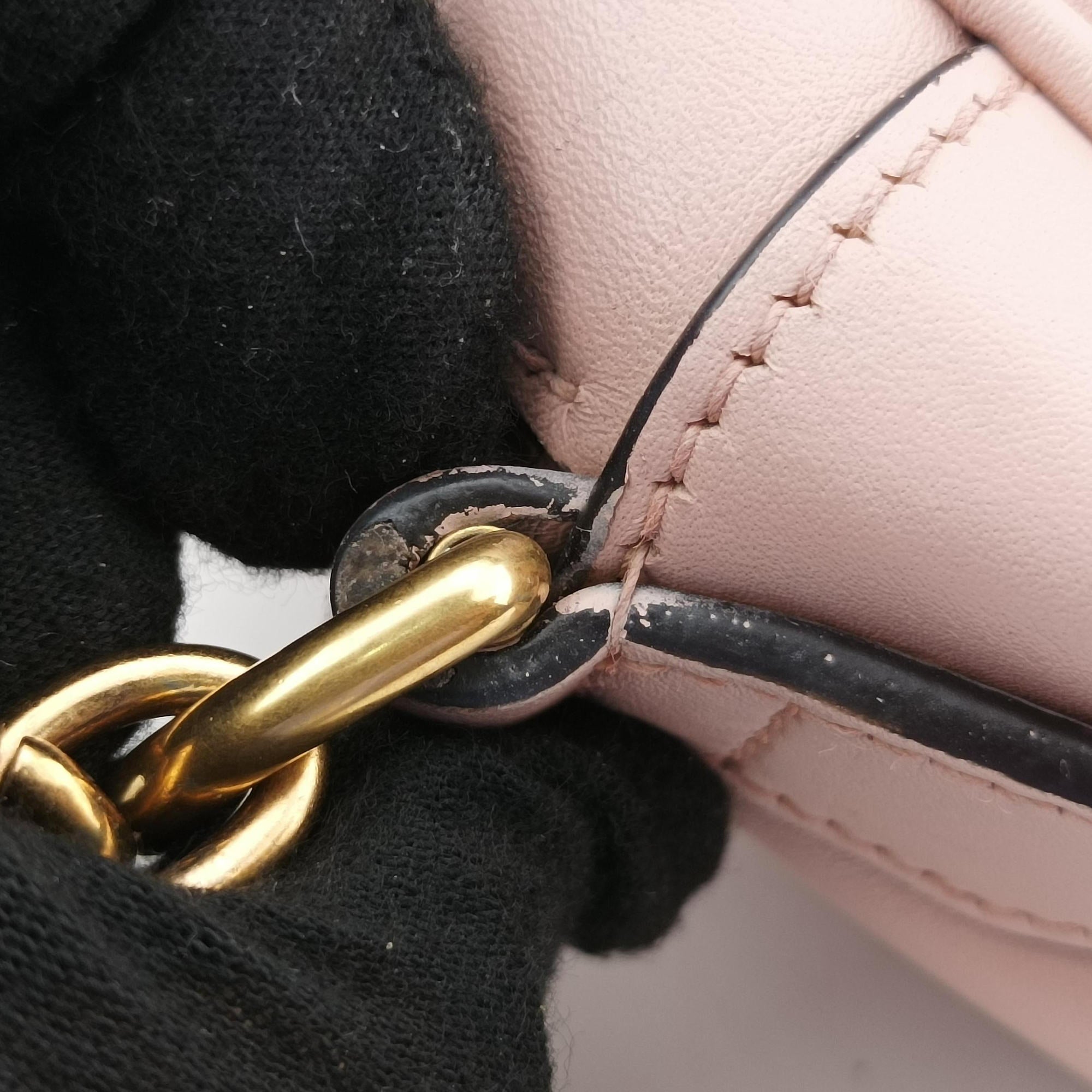 Pre-owned Gucci GG Marmont Pink Leather 447632 shoulderbag | stylenewstar
