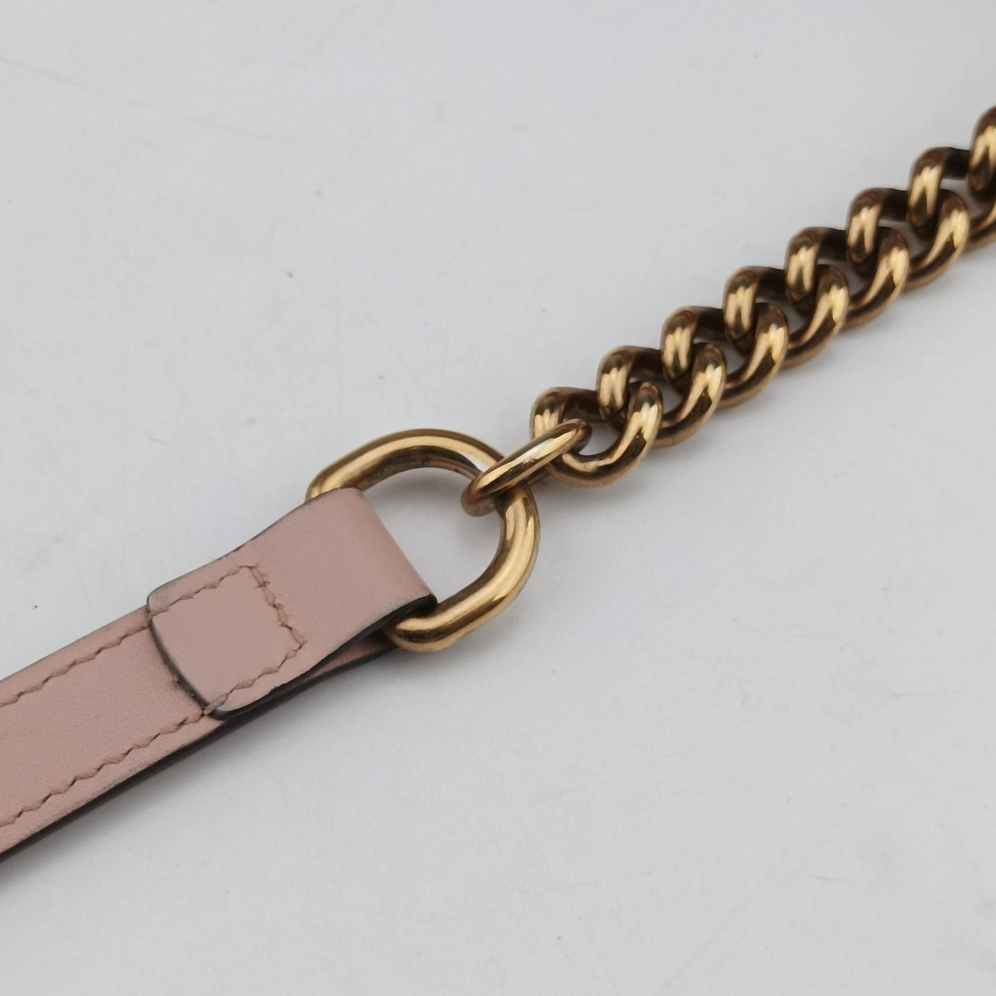 Pre-owned Gucci GG Marmont Pink Leather 447632 shoulderbag | stylenewstar