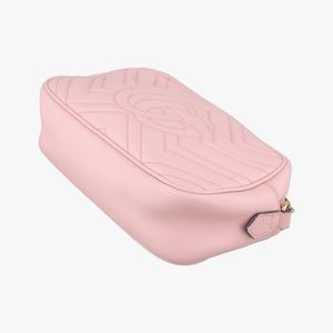Pre-owned Gucci GG Marmont Pink Leather 447632 shoulderbag | stylenewstar