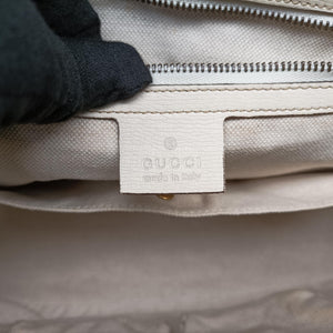 Pre-owned Gucci Bright Bit White Leather 319795 handbag | stylenewstar