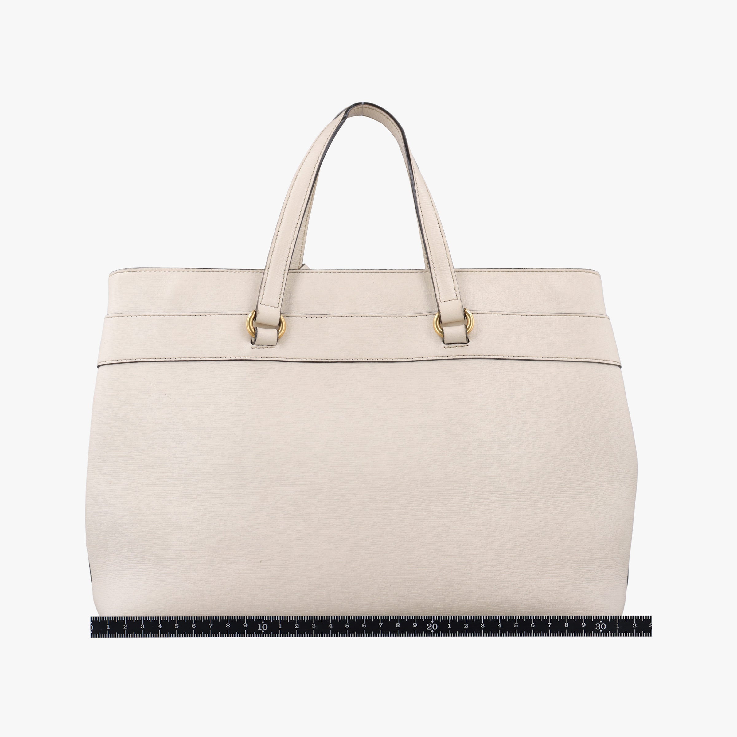 Pre-owned Gucci Bright Bit White Leather 319795 handbag | stylenewstar