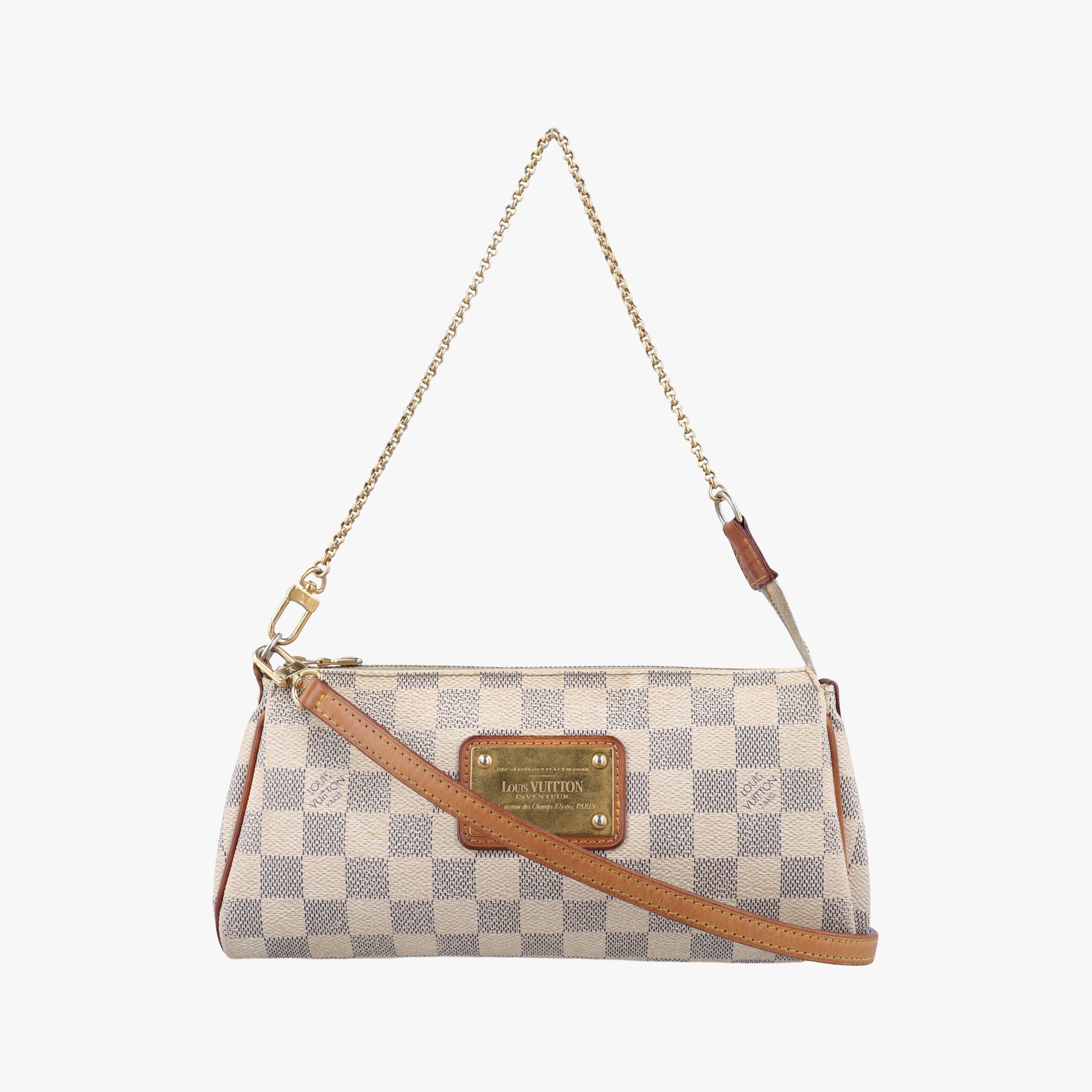 Pre-owned Louis Vuitton EVA AZUR Damier Canvas N55214 shoulderbag | stylenewstar