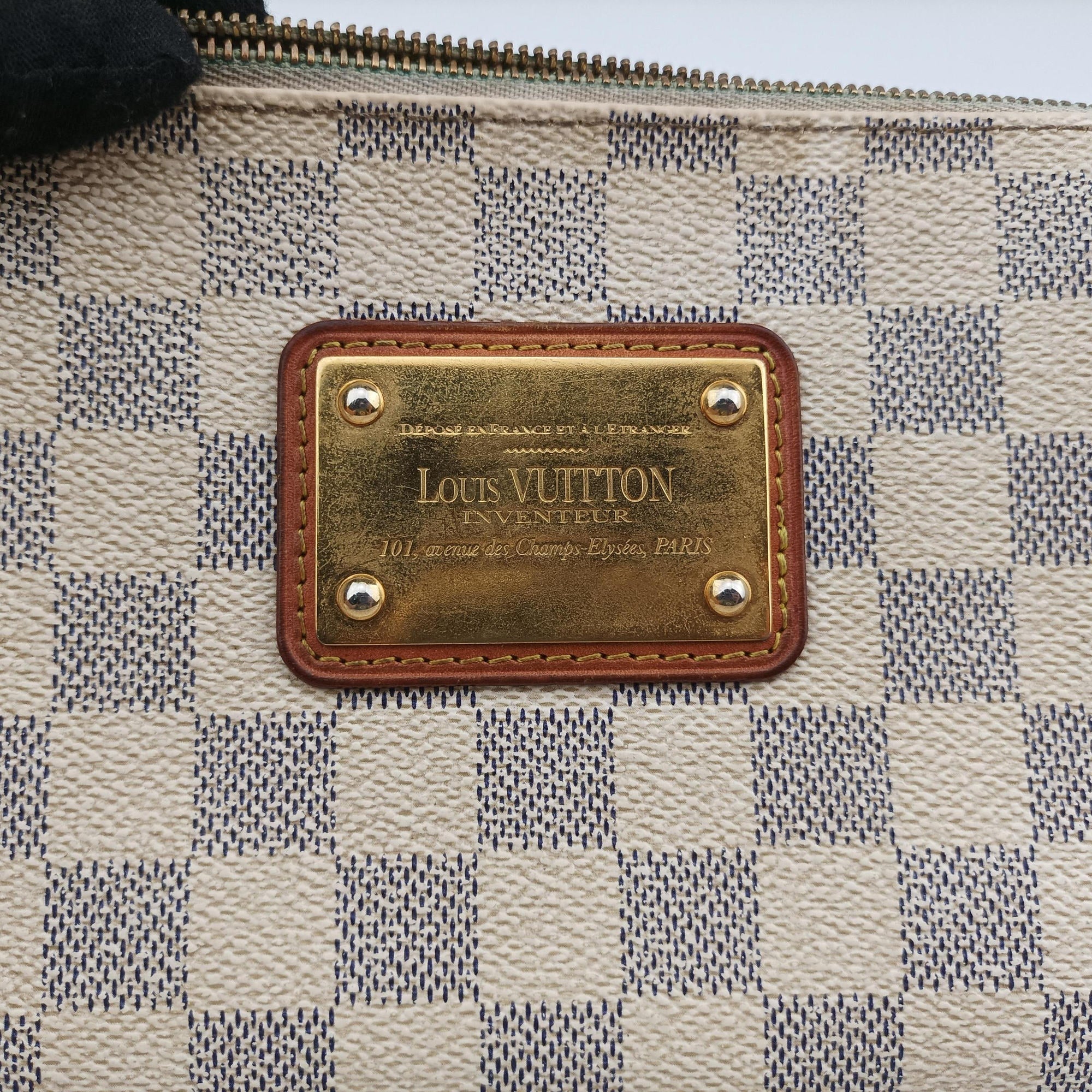 Pre-owned Louis Vuitton EVA AZUR Damier Canvas N55214 shoulderbag | stylenewstar