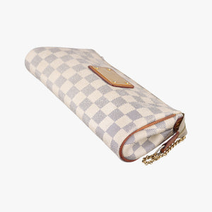 Pre-owned Louis Vuitton EVA AZUR Damier Canvas N55214 shoulderbag | stylenewstar