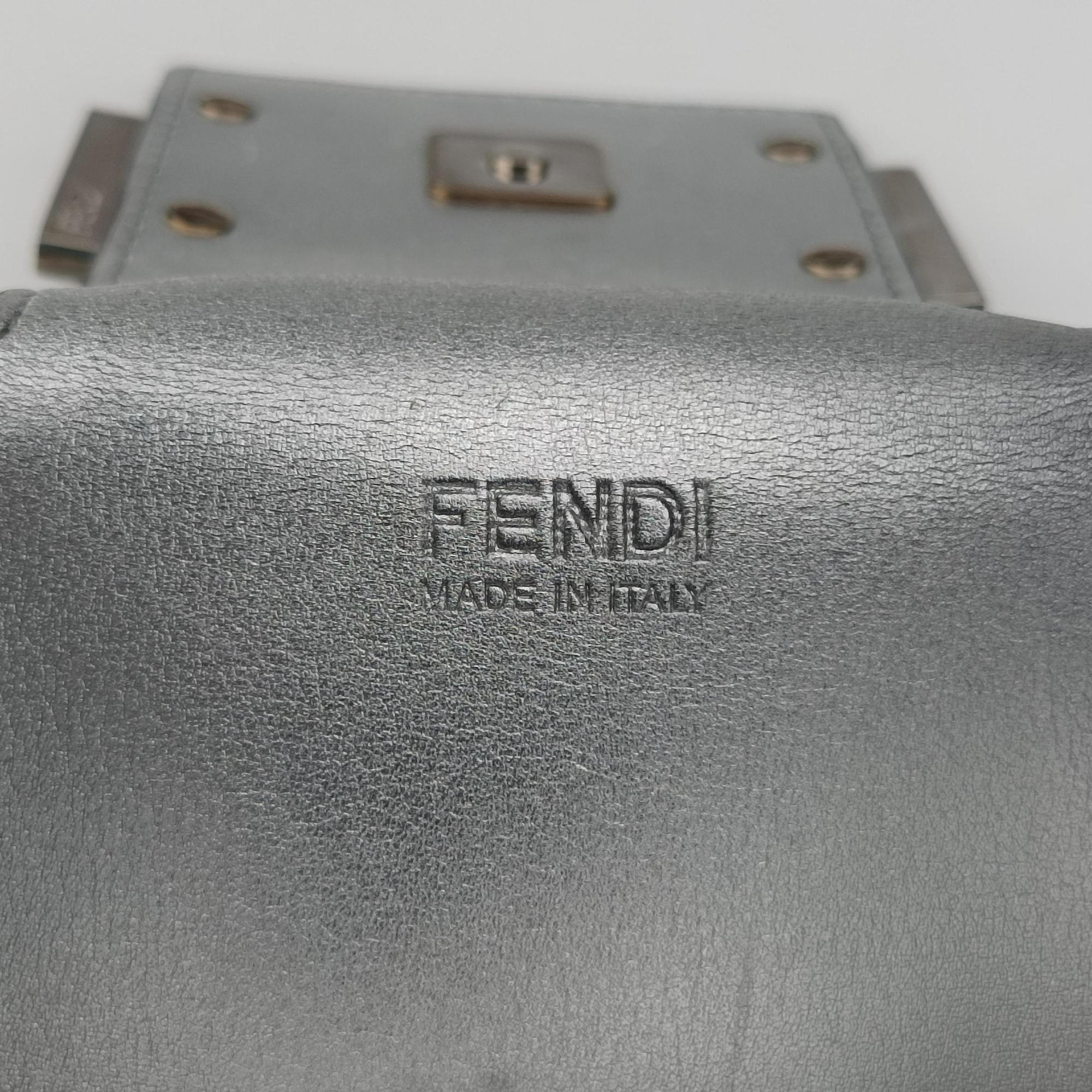 Vintage Fendi Cookie Mini Blue Leather 8BS065 handbag | stylenewstar