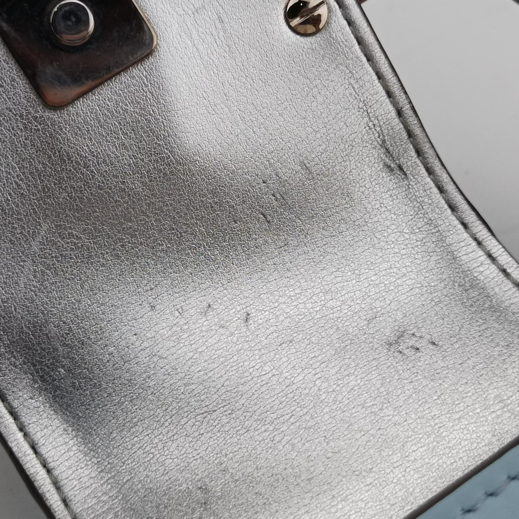 Vintage Fendi Cookie Mini Blue Leather 8BS065 handbag | stylenewstar