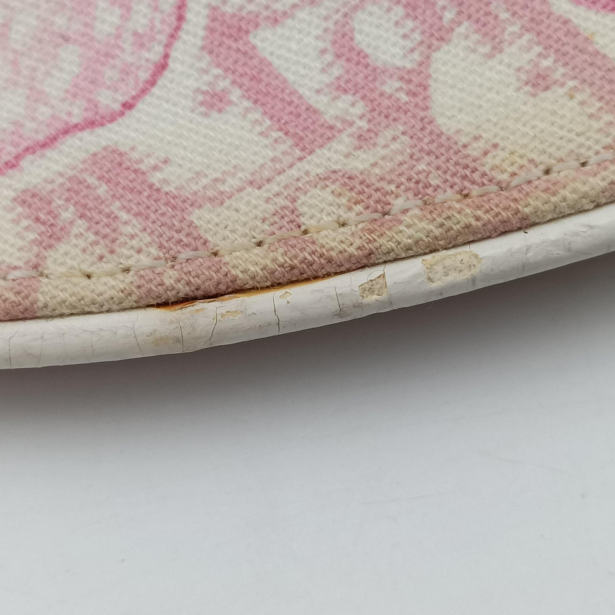 Pre-owned Christian Dior Cherry Blossom Flower Baguette White×Multicolour canvas  shoulderbag | stylenewstar