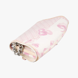 Pre-owned Christian Dior Cherry Blossom Flower Baguette White×Multicolour canvas  shoulderbag | stylenewstar