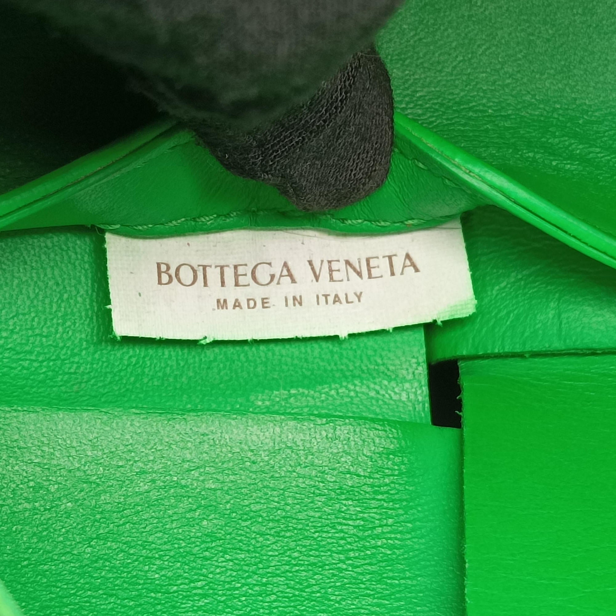 Pre-owned Bottega Veneta THE ARCO Tote Green lambskin  handbag | stylenewstar