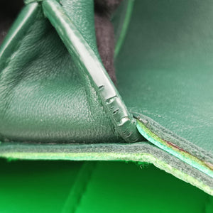 Pre-owned Bottega Veneta THE ARCO Tote Green lambskin  handbag | stylenewstar