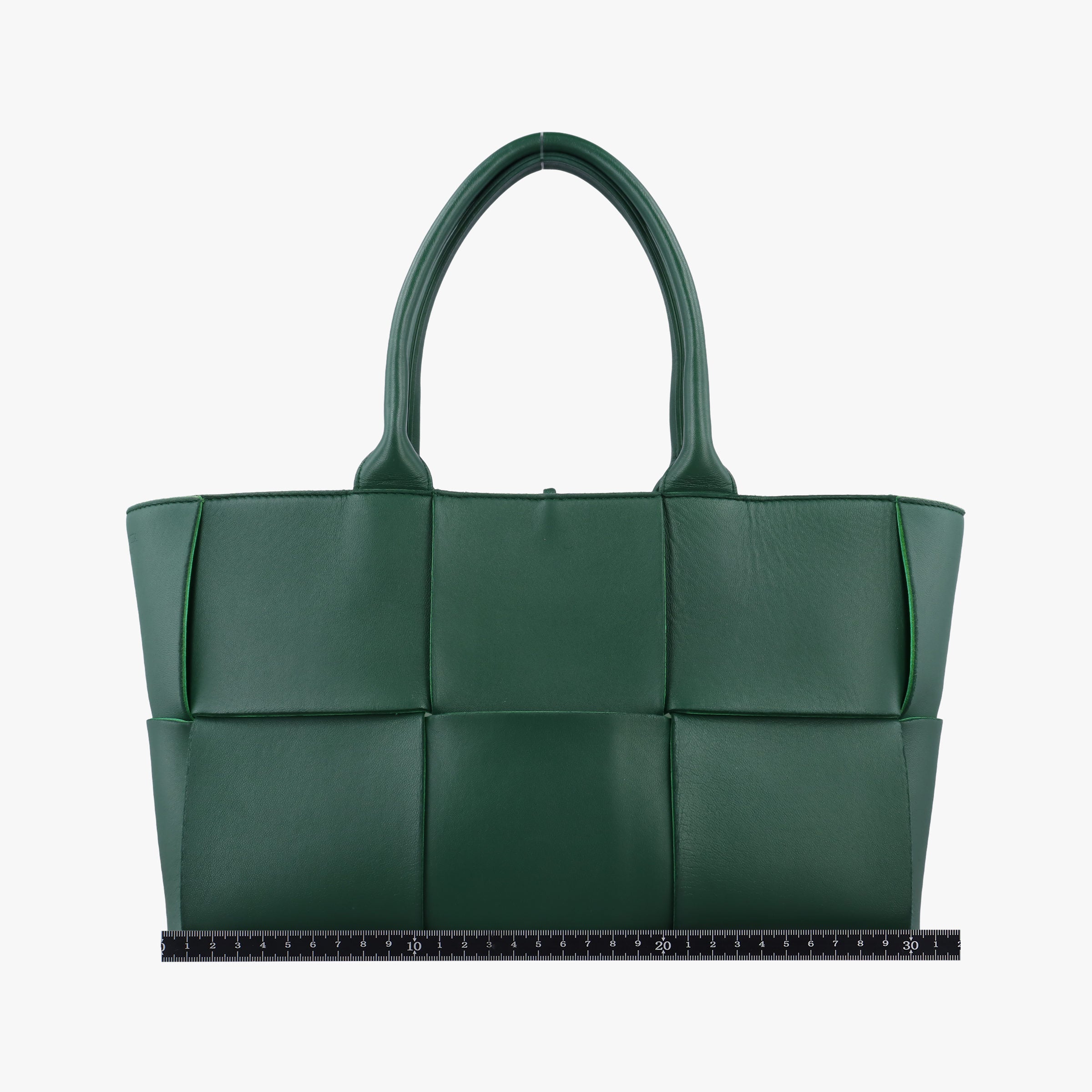Pre-owned Bottega Veneta THE ARCO Tote Green lambskin  handbag | stylenewstar