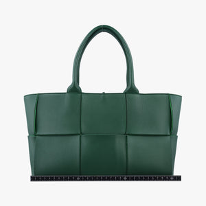 Pre-owned Bottega Veneta THE ARCO Tote Green lambskin  handbag | stylenewstar