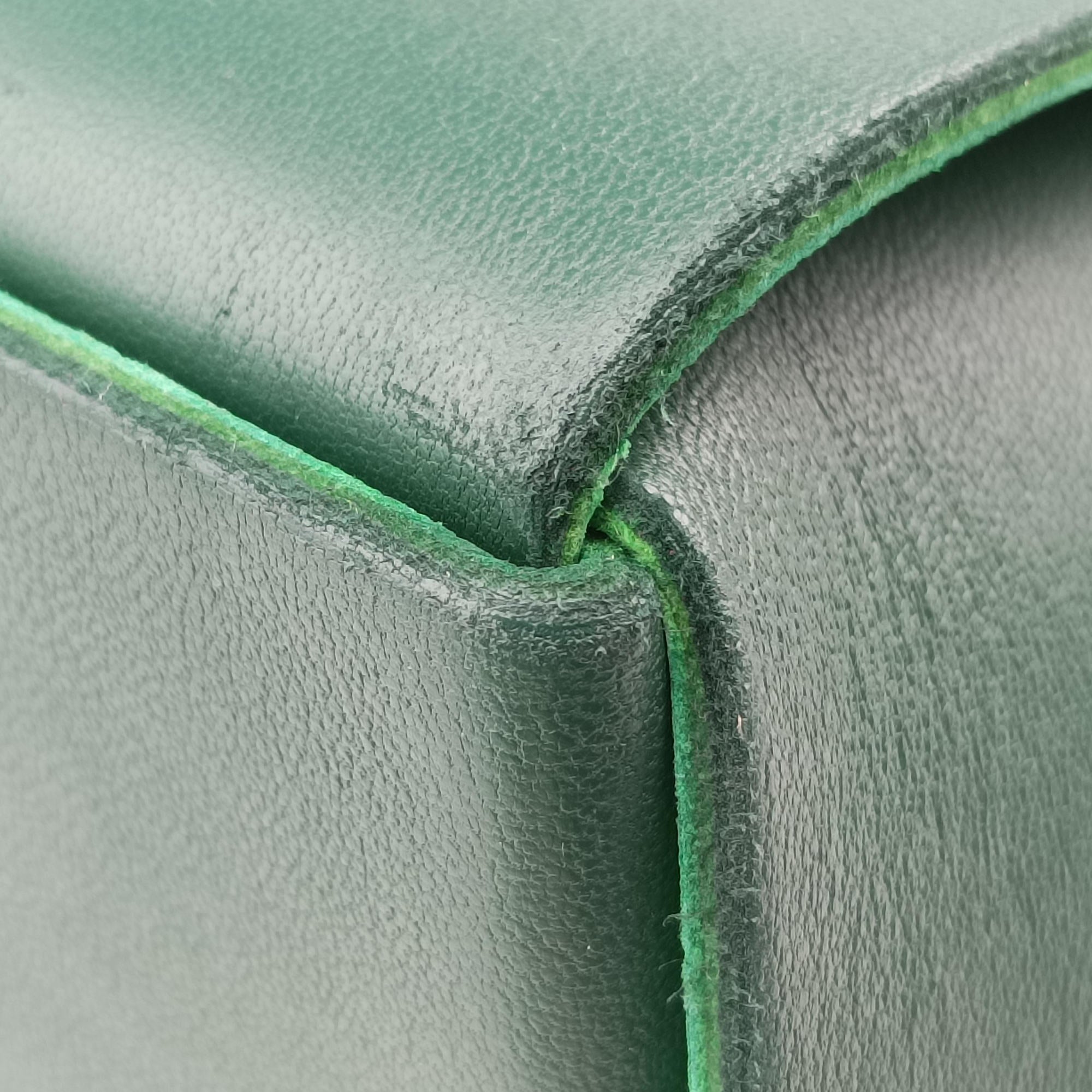 Pre-owned Bottega Veneta THE ARCO Tote Green lambskin  handbag | stylenewstar