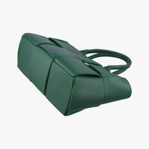 Pre-owned Bottega Veneta THE ARCO Tote Green lambskin  handbag | stylenewstar