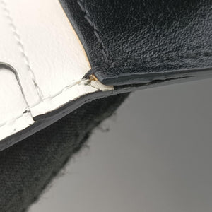 Vintage Delvaux Brillant Black × ivory Leather × patent leather  shoulderbag | stylenewstar