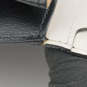 Vintage Delvaux Brillant Black × ivory Leather × patent leather  shoulderbag | stylenewstar