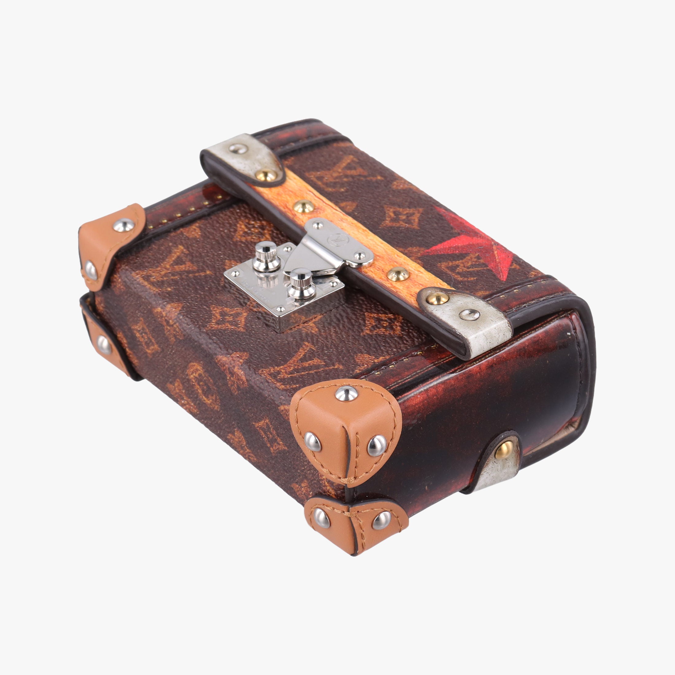 Pre-owned Louis Vuitton Essential Trunk brown×multi Monogram Canvas áVernis M63779 others | stylenewstar