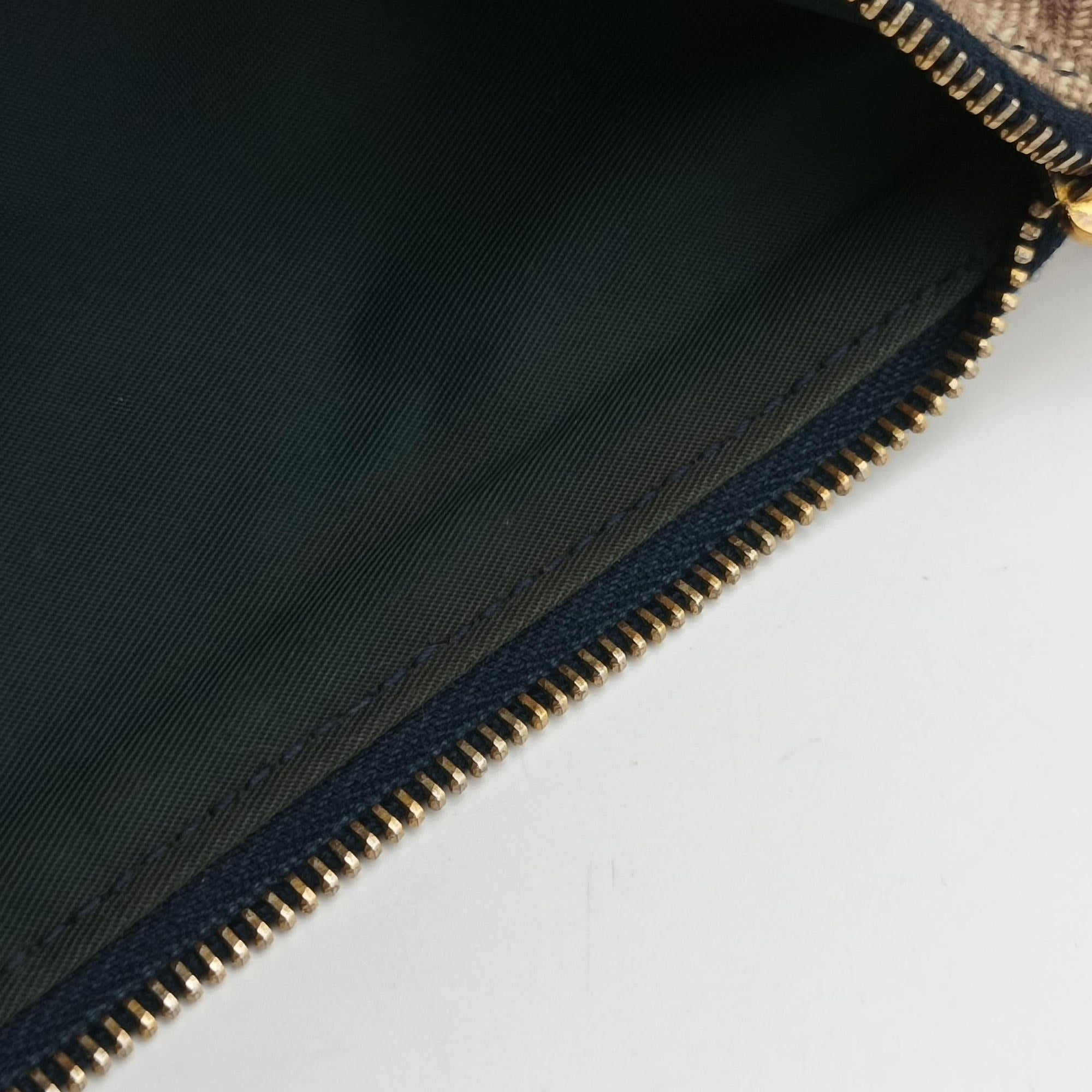 Secondhand Christian Dior Saddle Navy × Beige Pink Jacquard  handbag | stylenewstar