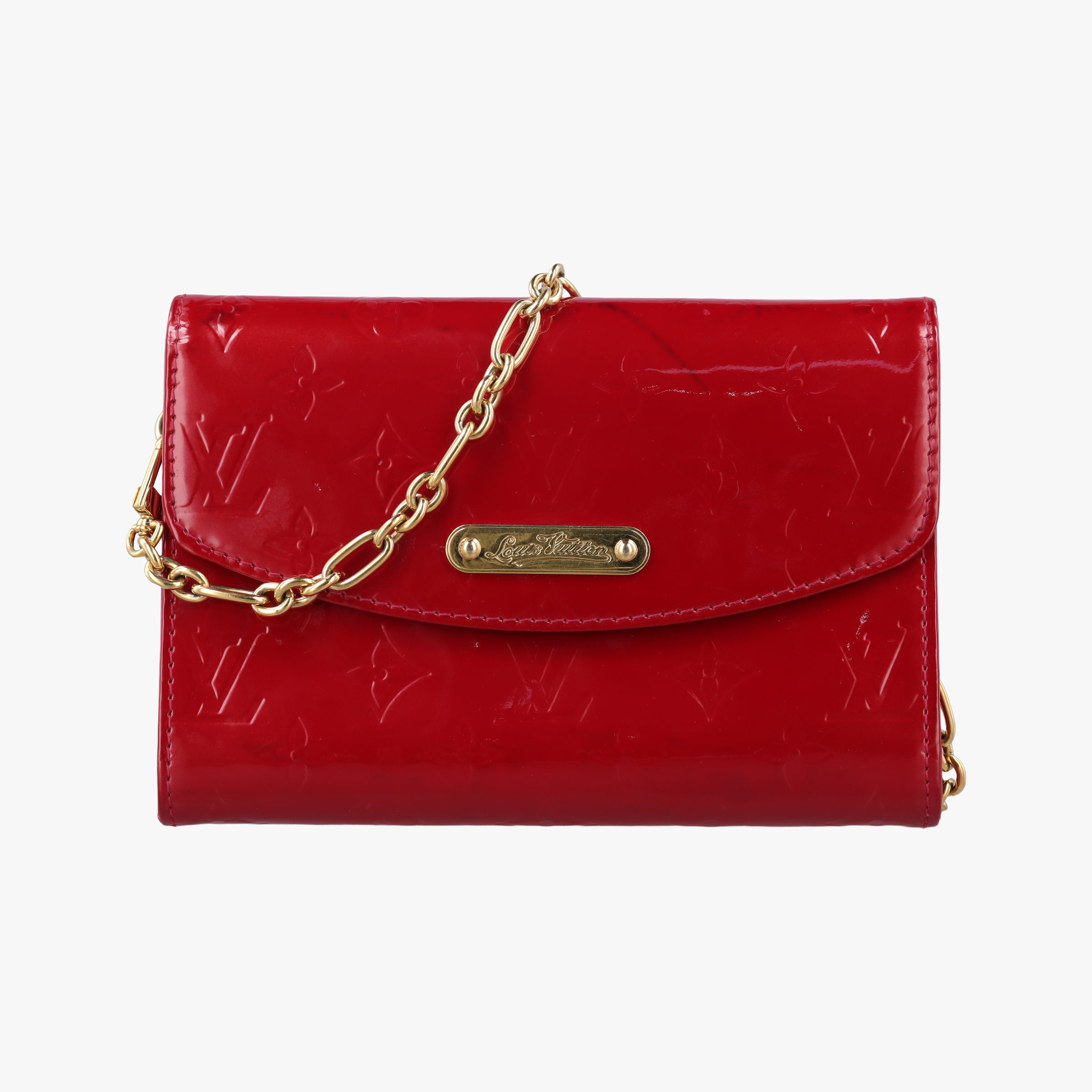Pre-owned Louis Vuitton Belle Air Pomme d'Amour Vernis M93614 shoulderbag | stylenewstar