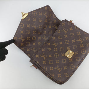 Pre-owned Louis Vuitton Pochette Metis MM Brown Monogram Canvas M44875 shoulderbag | stylenewstar