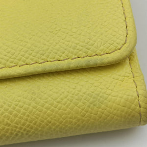 Pre-owned Dolce & Gabbana SICILY Yellow Leather  shoulderbag | stylenewstar