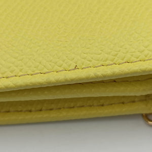 Pre-owned Dolce & Gabbana SICILY Yellow Leather  shoulderbag | stylenewstar
