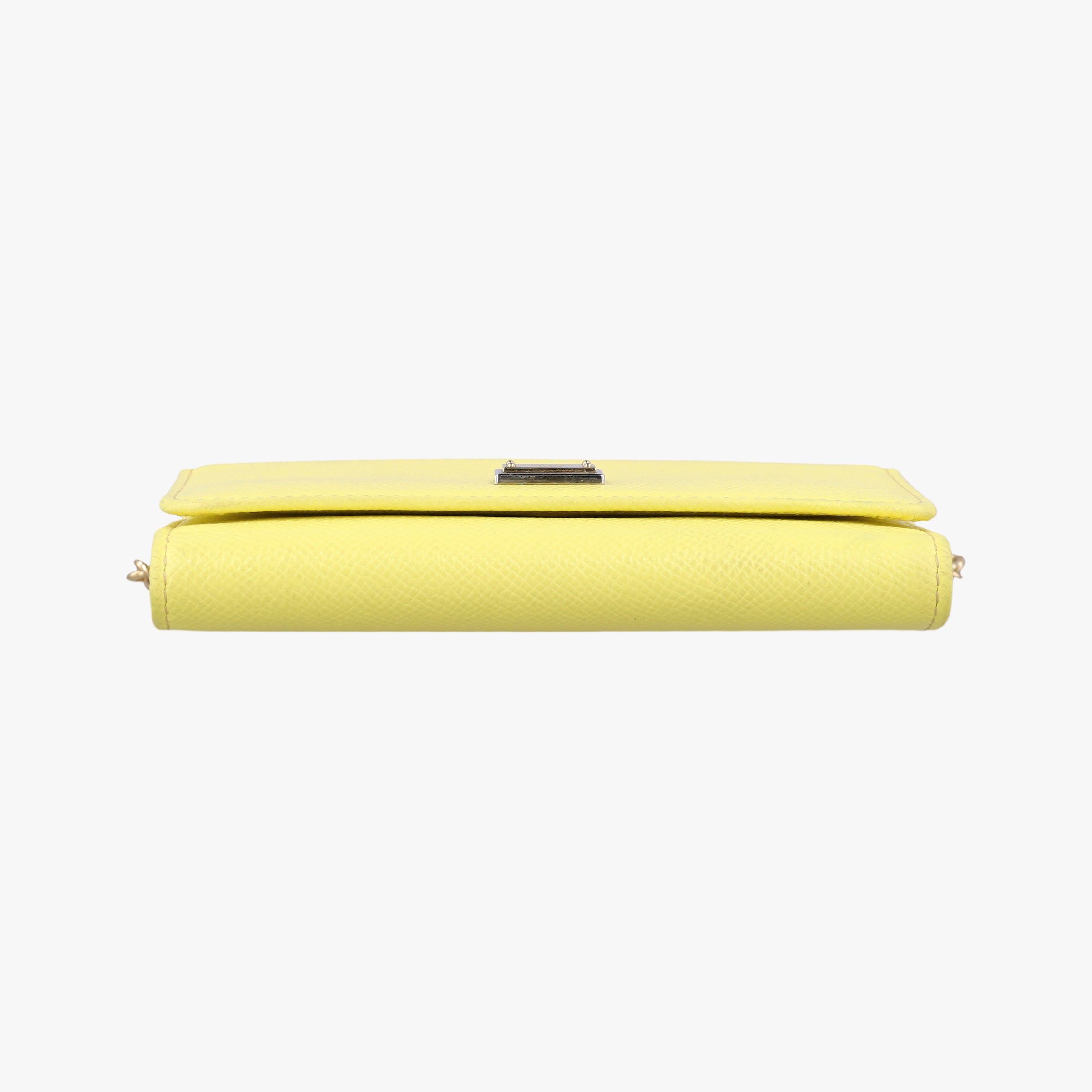 Pre-owned Dolce & Gabbana SICILY Yellow Leather  shoulderbag | stylenewstar
