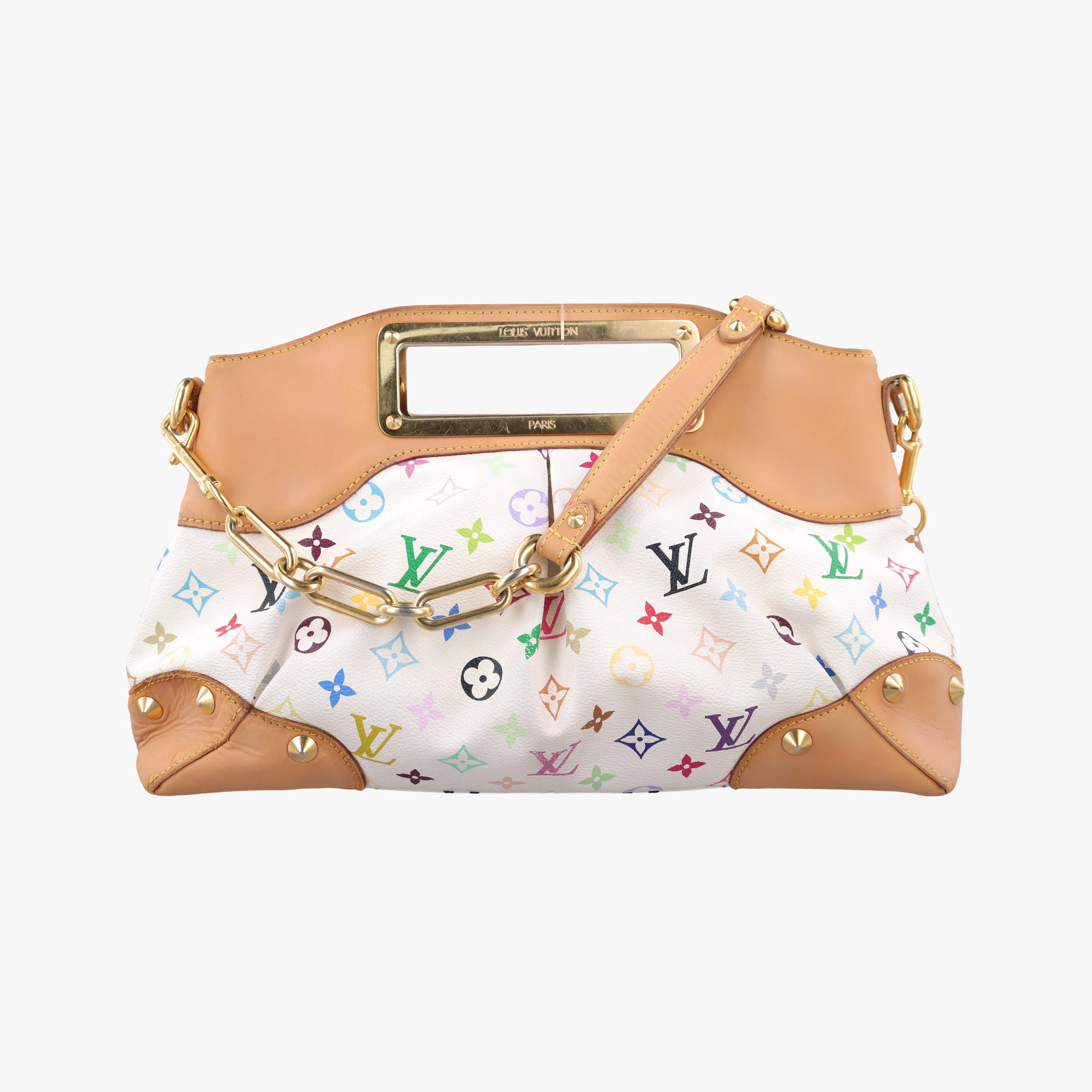 Vintage Louis Vuitton JUDY MM white Monogram Multicolor M40255 shoulderbag | stylenewstar